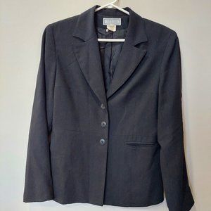 Denise Collection Black 3 Button Blazer, women's Size 10